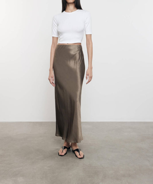 Enza Costa - SATIN BIAS CUT SKIRT