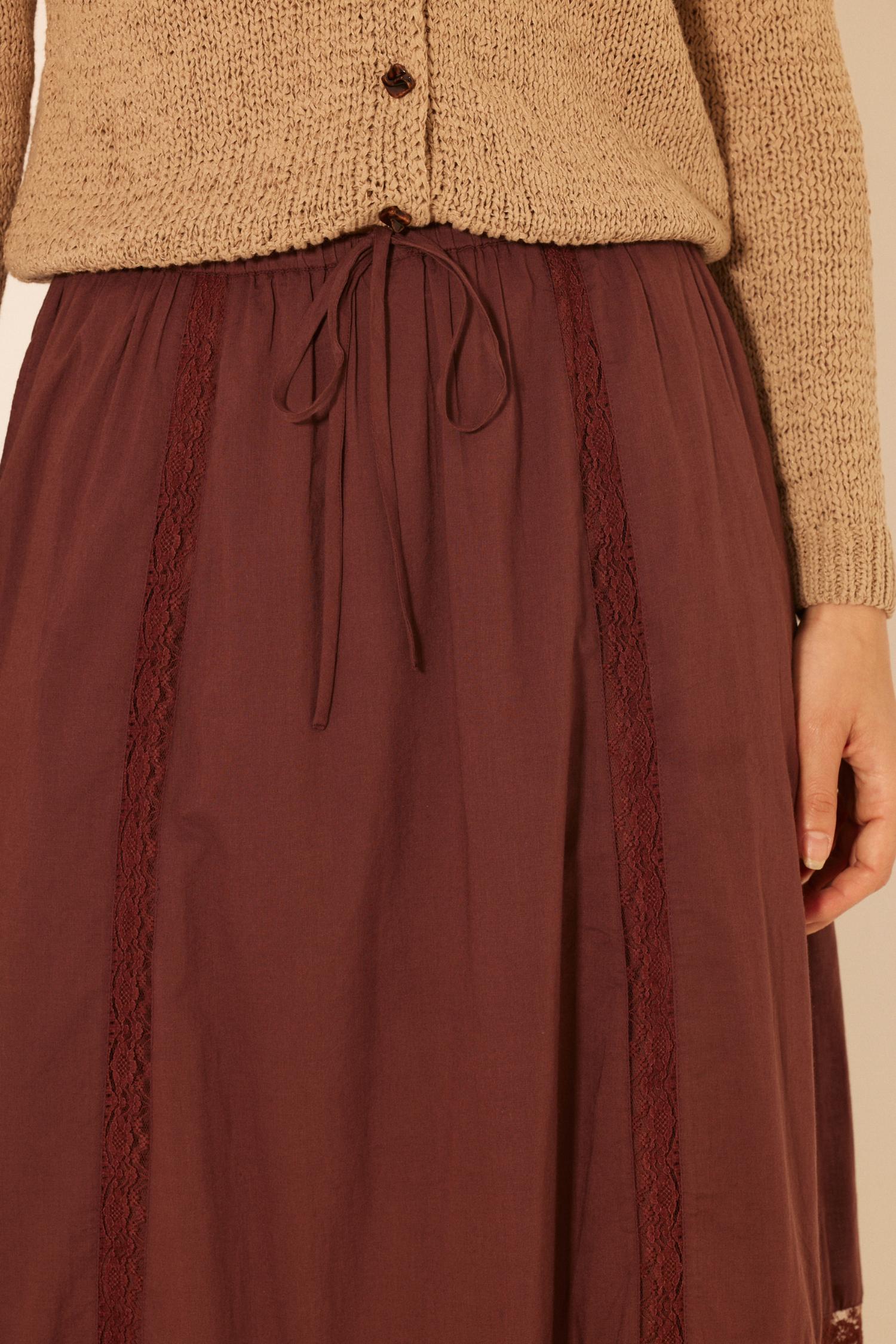 Bila77 - Finch Elastic Tie Waist Skirt