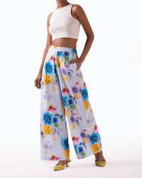 Celina Moon Lana Wide Leg Pants in blue - women's pants