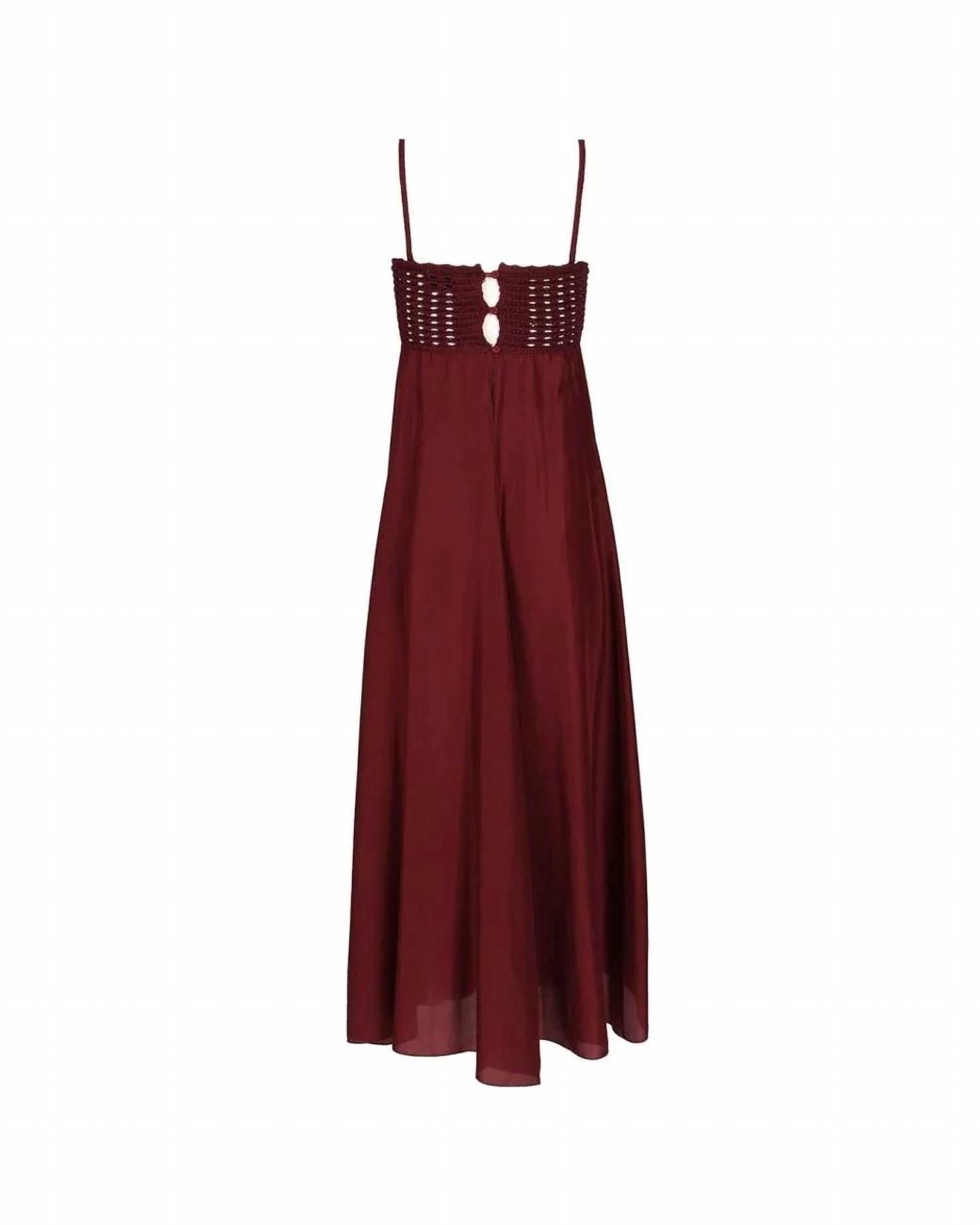 Forte Forte - Women's Habotai Silk Crochet Effect Bustier Dress