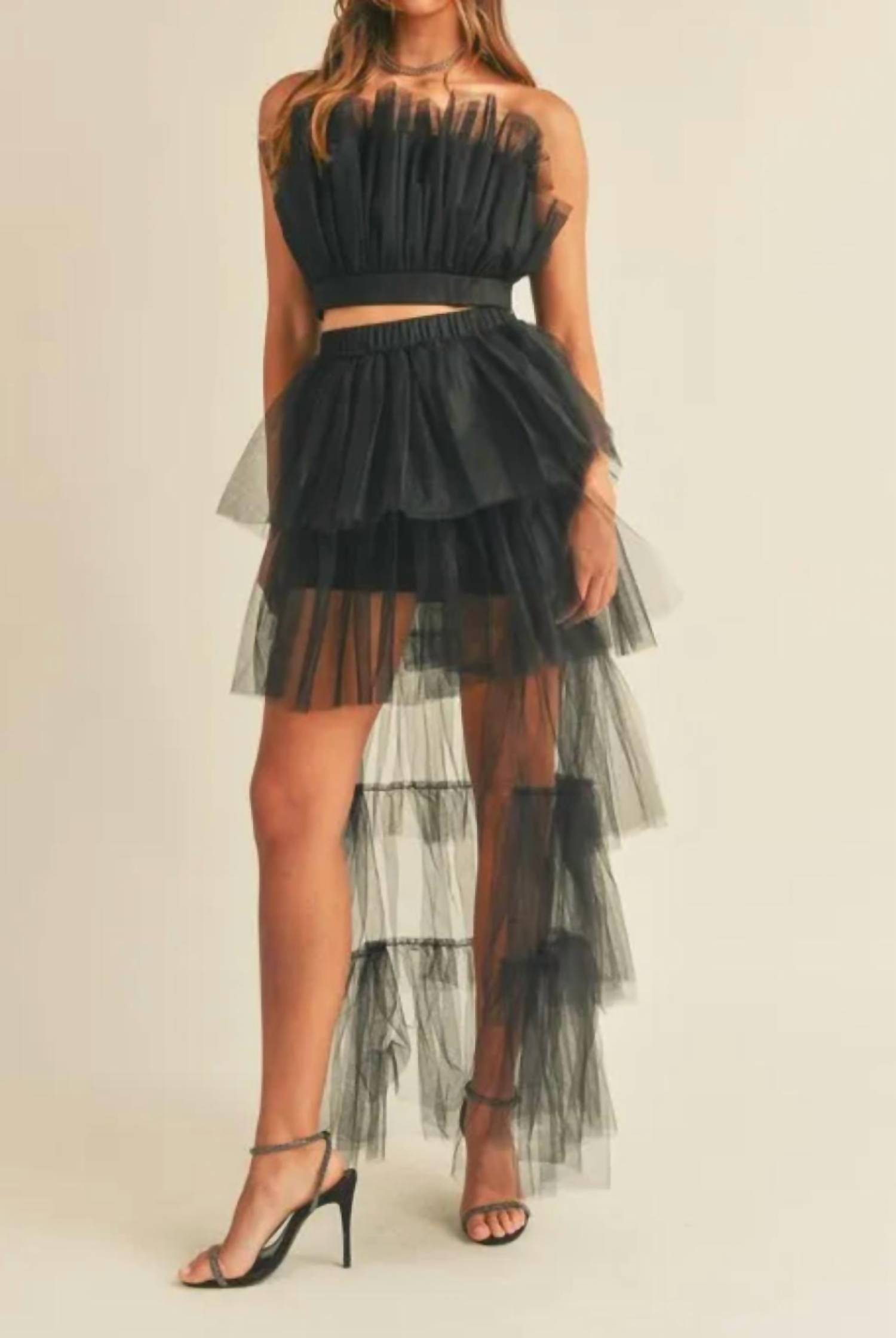 Mable - Audrey Tulle Tube Top