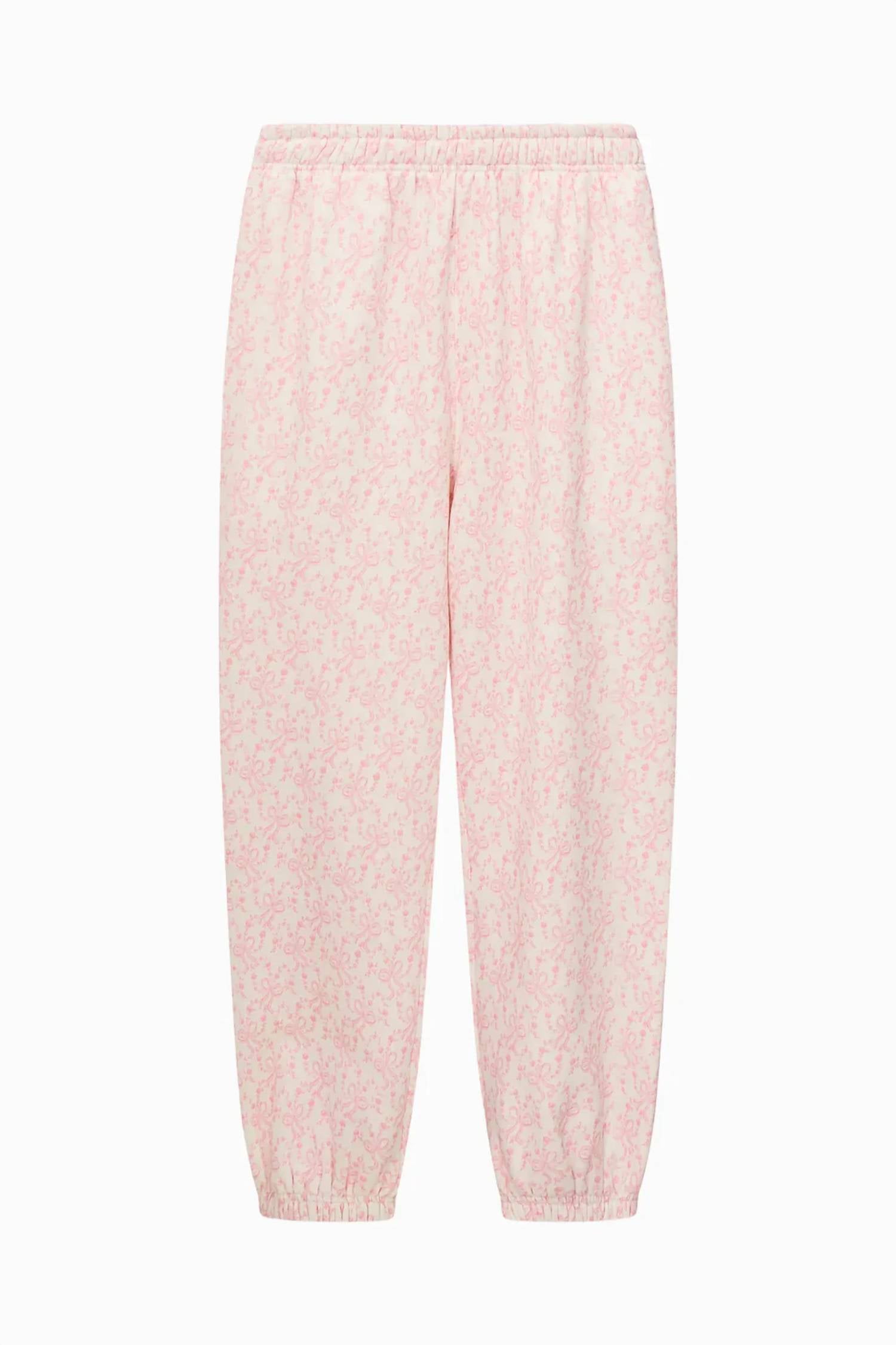 Loveshackfancy - Lillia Chantilly Bow Print Sweatpants