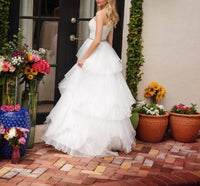 Ava Presley - One Shoulder Tiered Ruffle Ball Dress