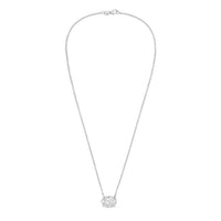 Diana M Jewels - Women's Oval Shape East West Diamond Pendant (3.00 Ct)