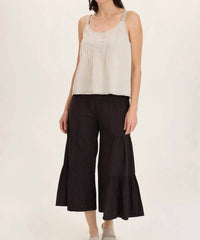 XCVI Shawnee Linen Billowy Tank Top in ripple pigment - women's tank top - view 5