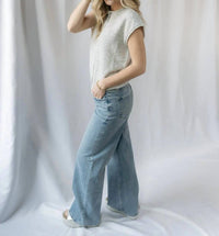 Flying Monkey - Nyc Stone Embellished Wide Leg Pants