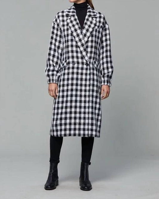 Plaid Trench Coat