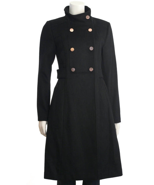 Eliza J - Women's Wool Blend Military Walker Coat