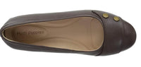 Hush Puppies Women's Lara Bria Slip On Flats in dark brown - women's flats - detail view