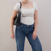 HOBO Women's Cass Small Shoulder Bag in black - women's bag - view 4