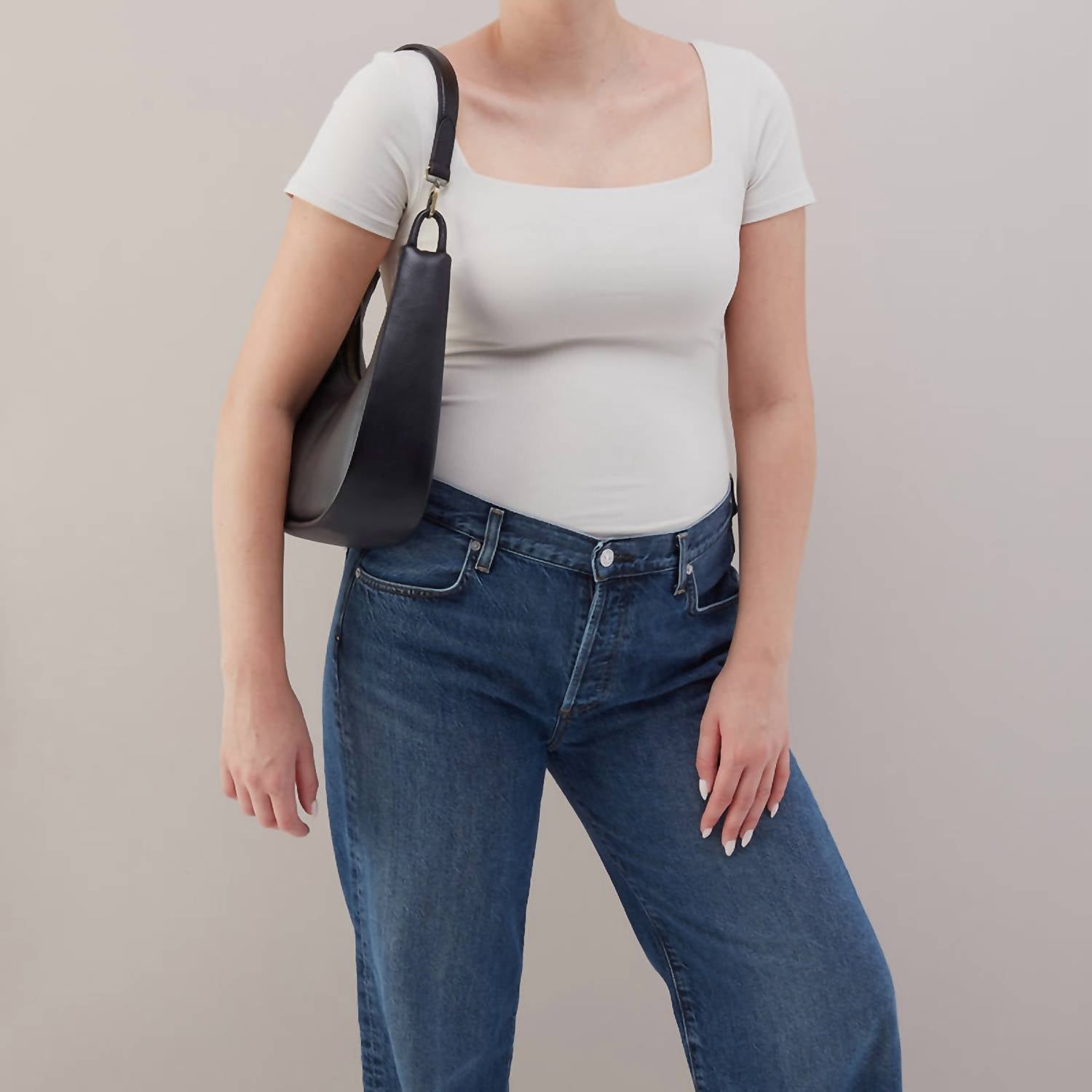 HOBO Women's Cass Small Shoulder Bag in black - women's bag - view 4