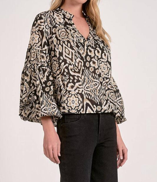Elan - Bubble Sleeve Blouse