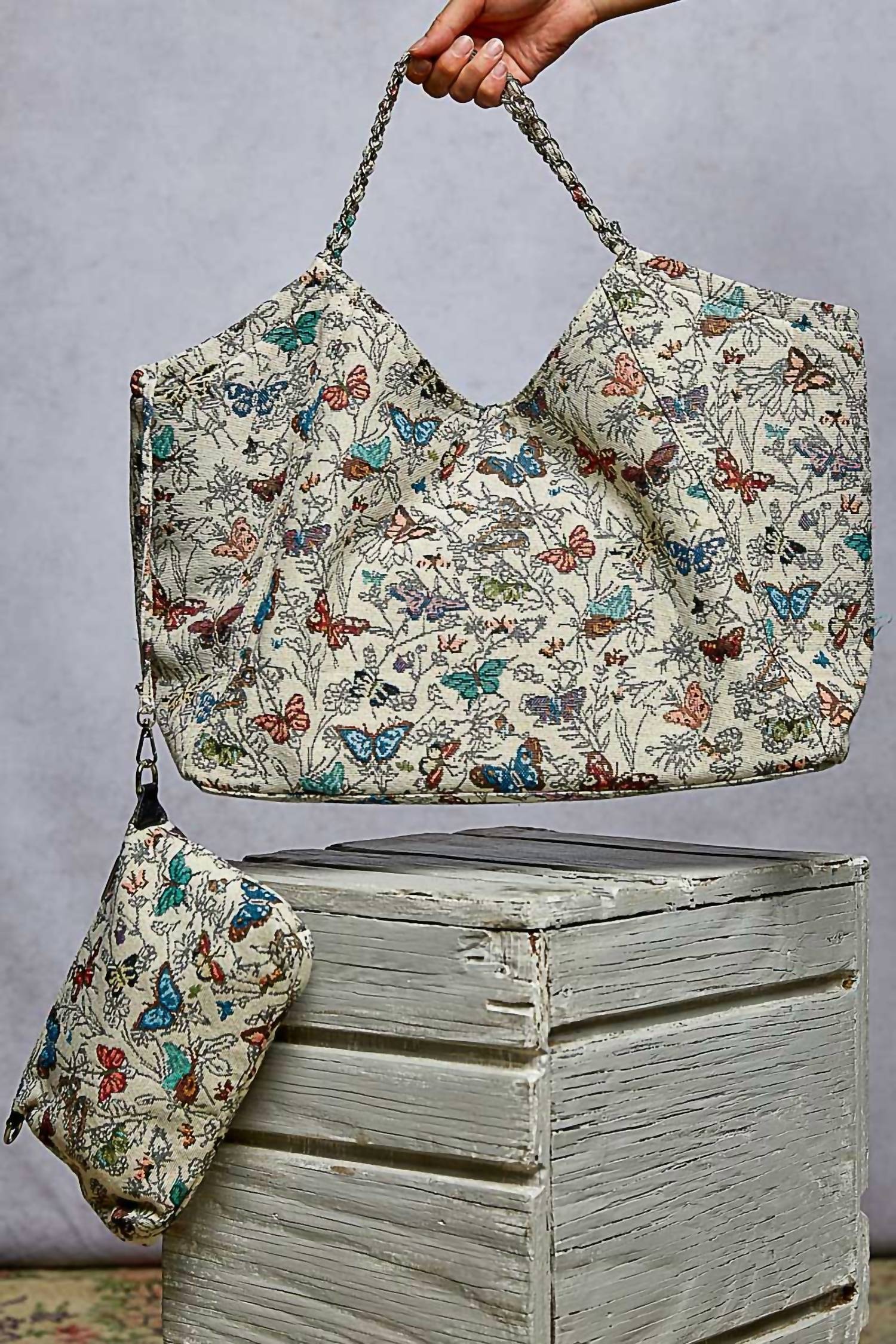 Pol - Women's Butterfly Meadow Tote Bag