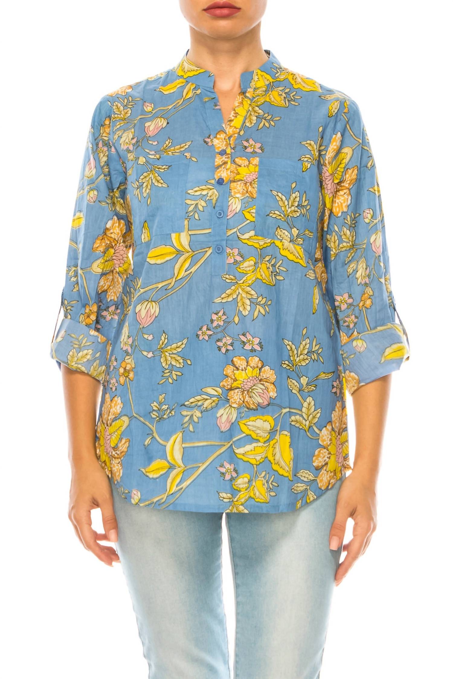 Magazine Clothing - Women’s Magazine Printed Tunic Top