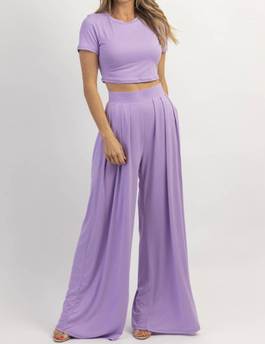 Win Win Apparel - BUTTER SOFT PALAZZO PANT TOP SET