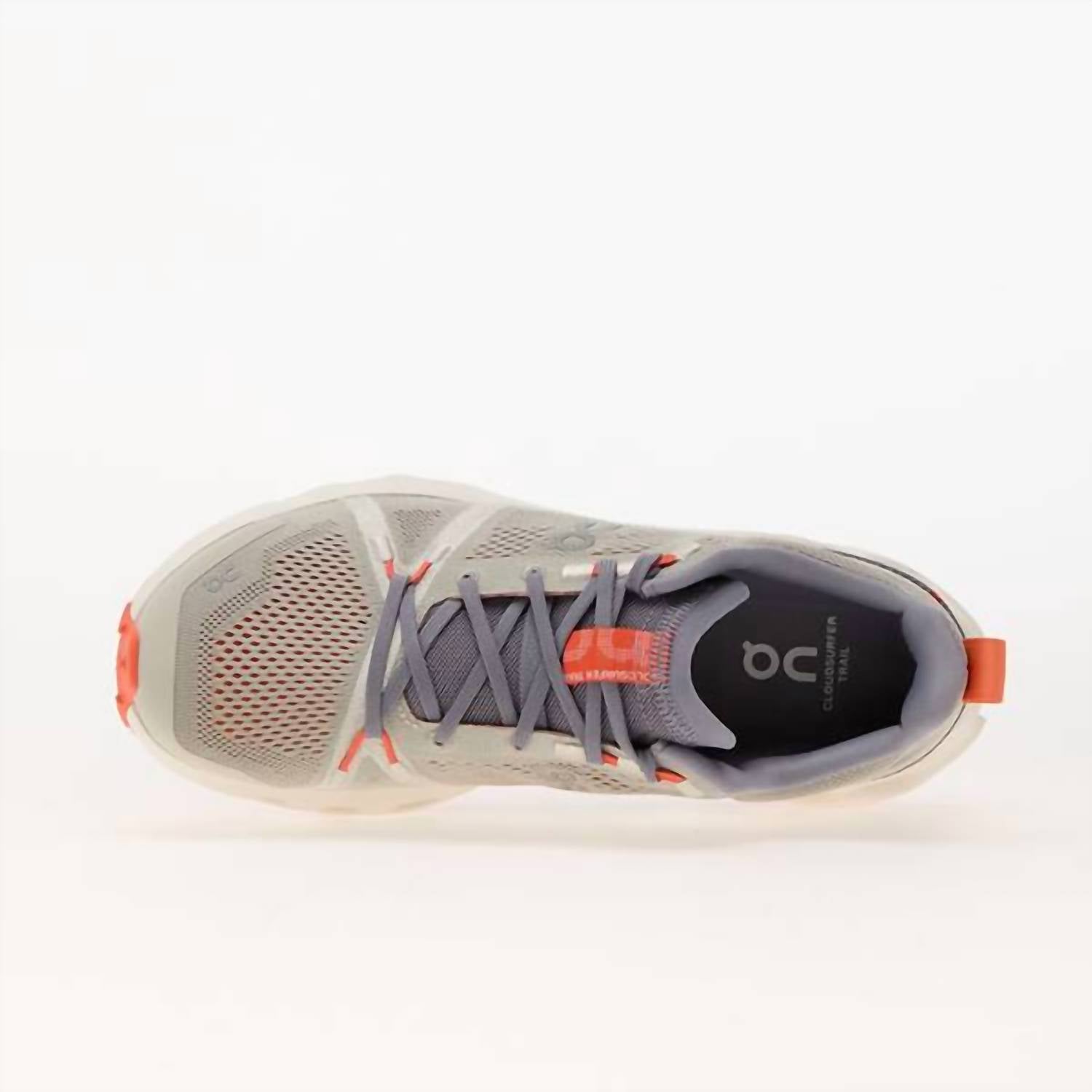 On Women's Cloudsurfer Trail Running Shoes in fossil ivory - women's shoe - view 4