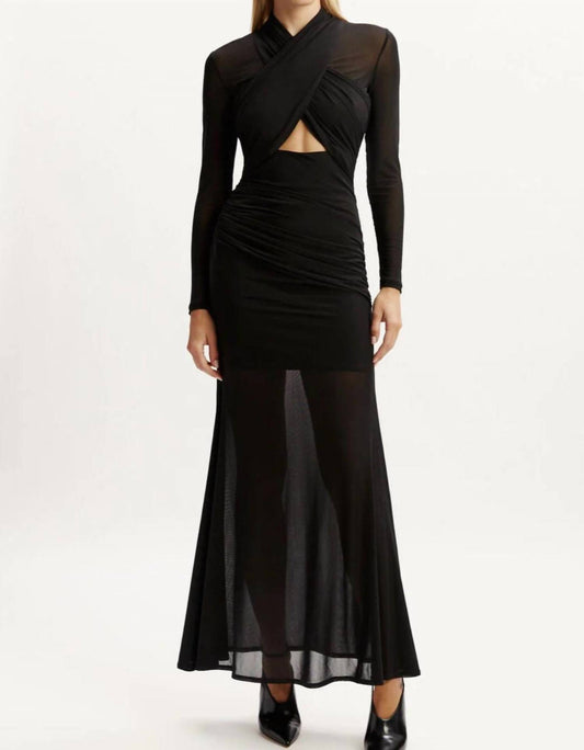 Bardot - Veria Wrap Mesh Maxi Dress