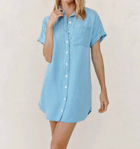 Bella Dahl - Roll Sleeve Pocket Shirt Dress