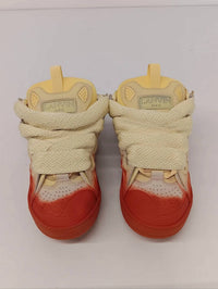 LANVIN Women's Curb Radiant Spray Effect Low Top Sneakers in yellow red - women's sneaker - alternate view