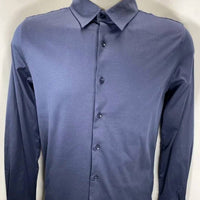 Icon Amsterdam Men’s The Luxe Button-up Shirt in navy blue - men's shirt