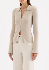 Nude Lucy - Betina Zip Front Knit Cardigan