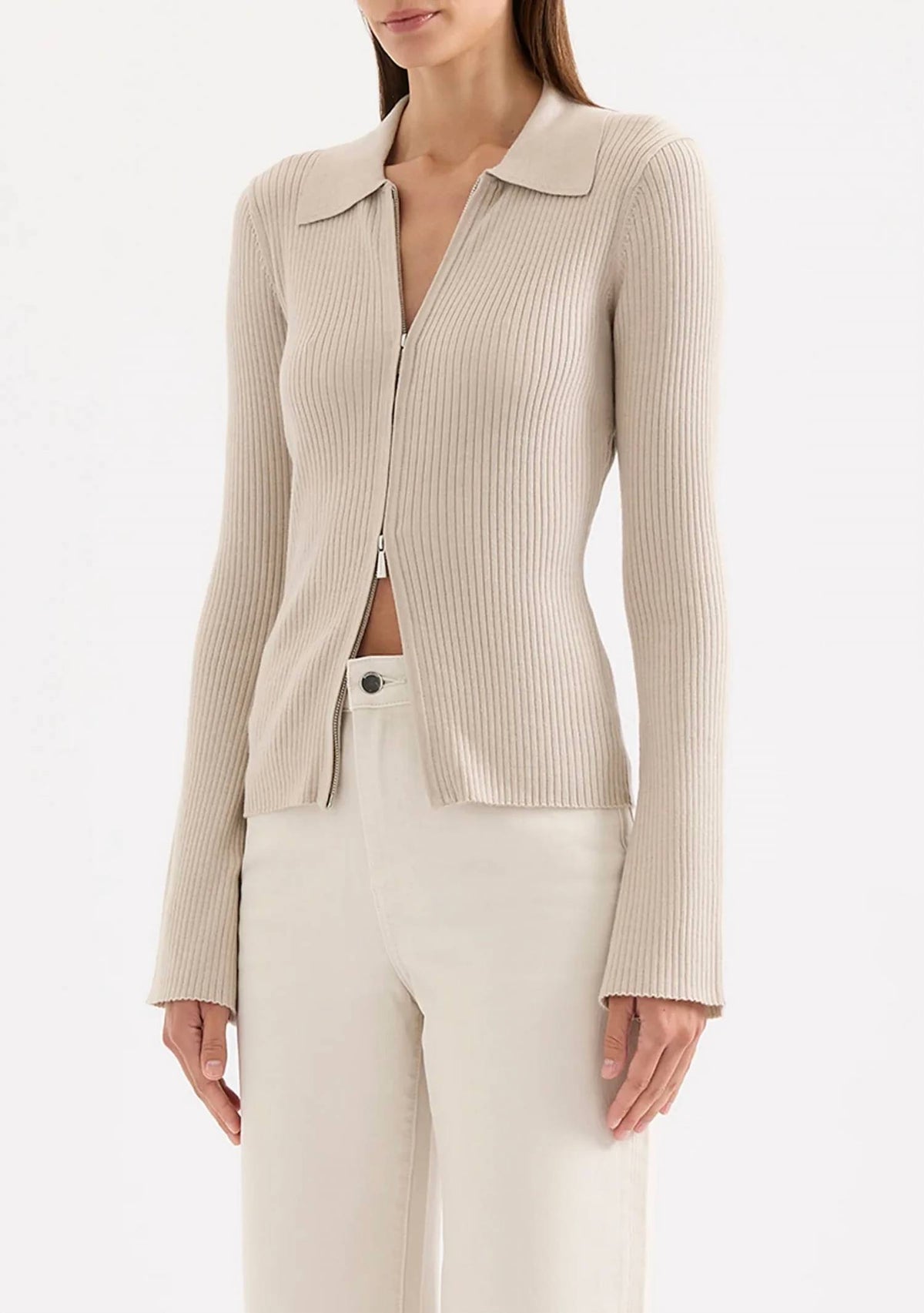 Nude Lucy - Betina Zip Front Knit Cardigan
