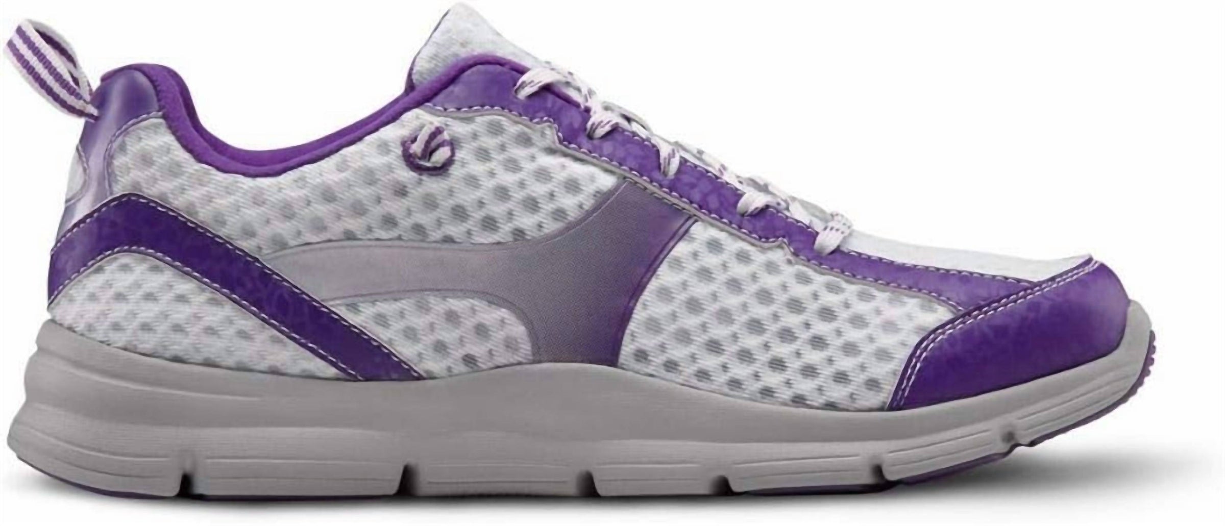 Dr. Comfort Shoes Women's Meghan Therapeutic Athletic Shoes in purple - women's sneaker - detail view
