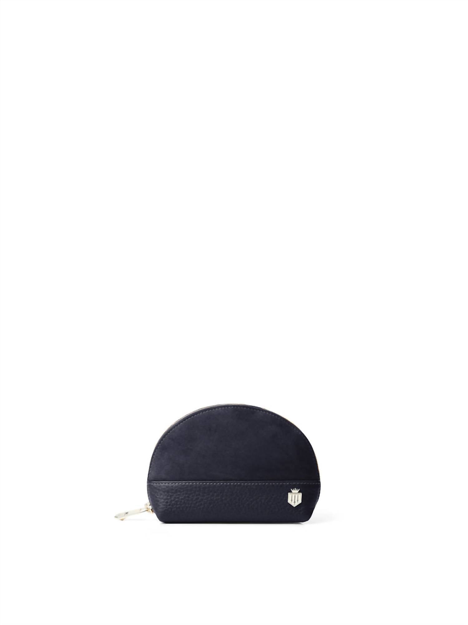 Fairfax & Favor Women's Chiltern Coin Purse in navy suede - women's bag