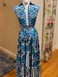 Pinch - Women's Floral Tiered Maxi Dress