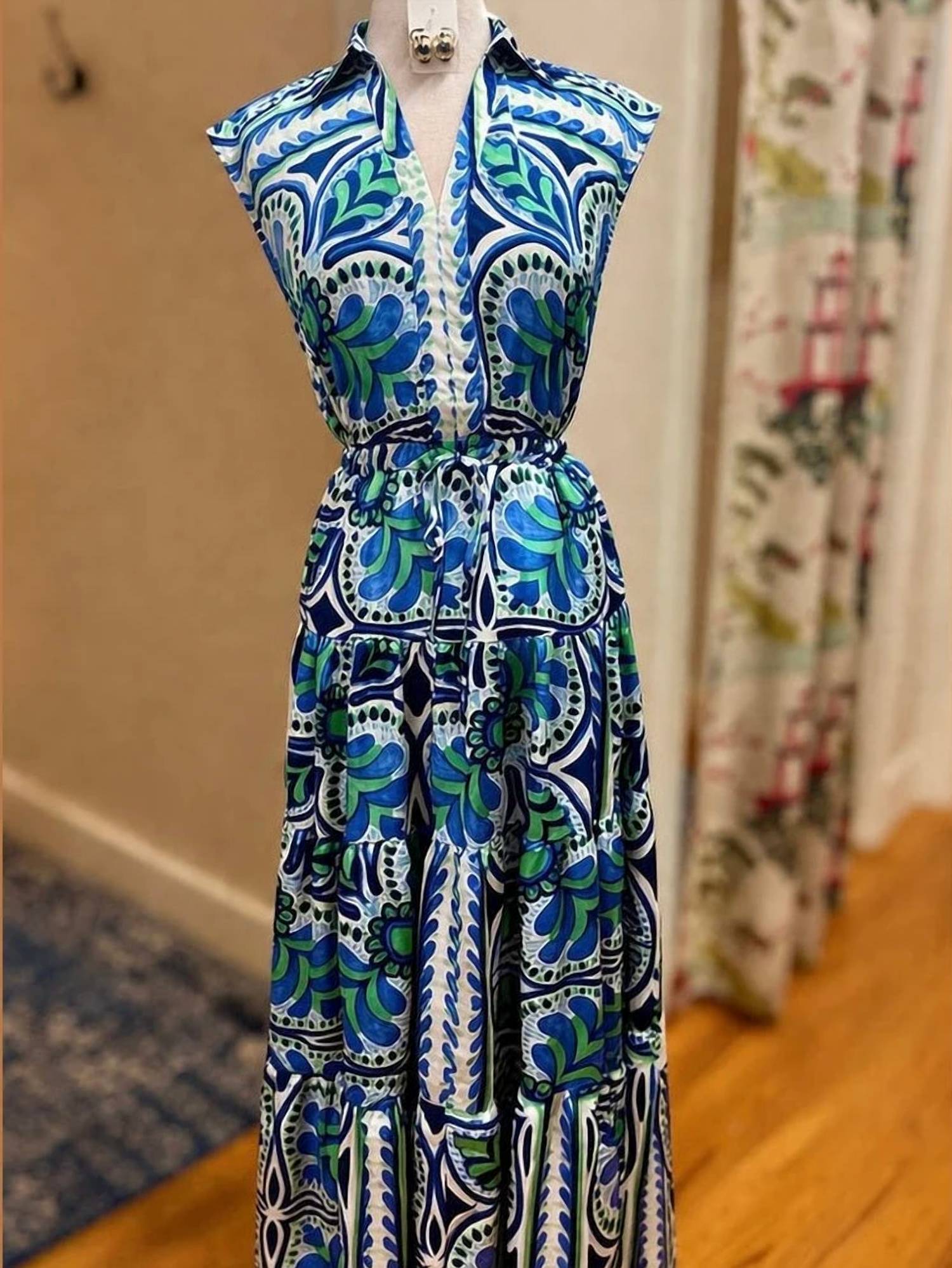 Pinch - Women's Floral Tiered Maxi Dress
