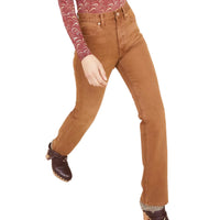 Ulla Johnson Women's The Agnes Jean in umber wash - women's jeans - detail view