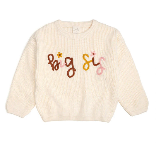 Sweet Wink - Girl's Big Sis Yarn Knit Sweater