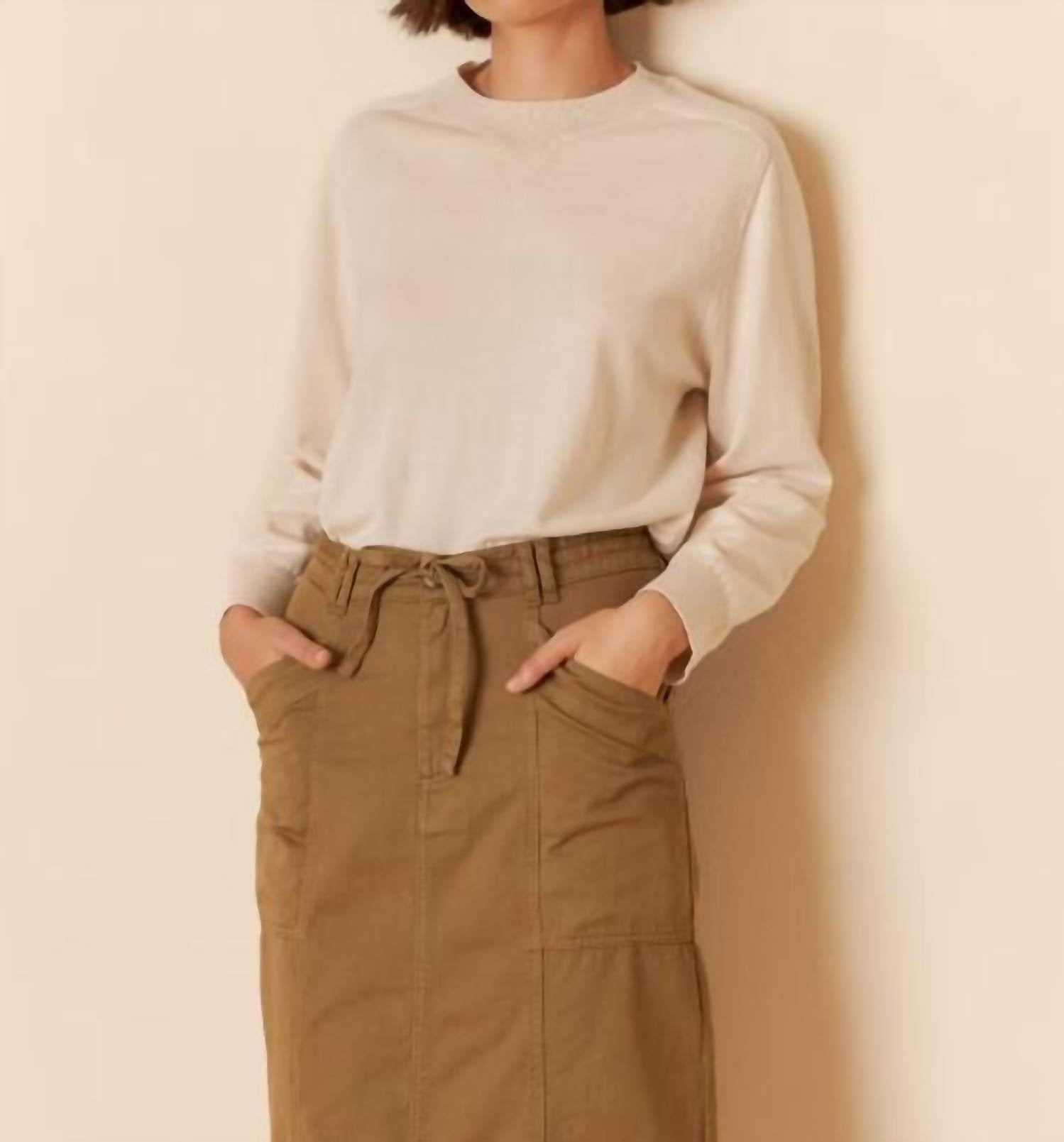 Indi & Cold - Basic Knit Long Sleeve Sweater