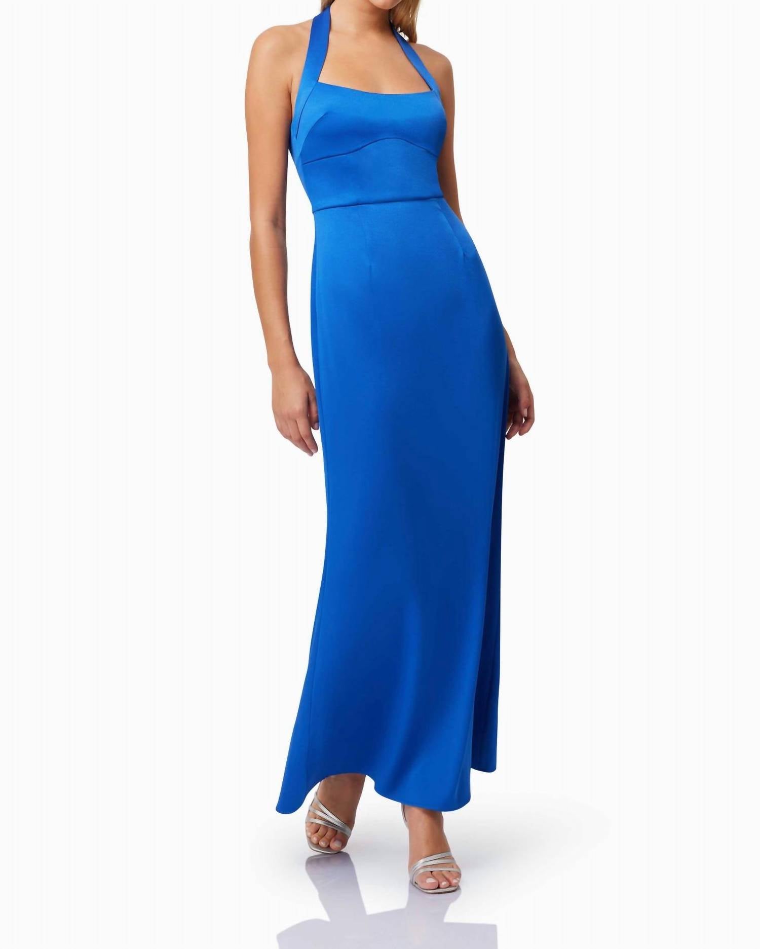 Elliatt - Chiara Satin Halter Gown