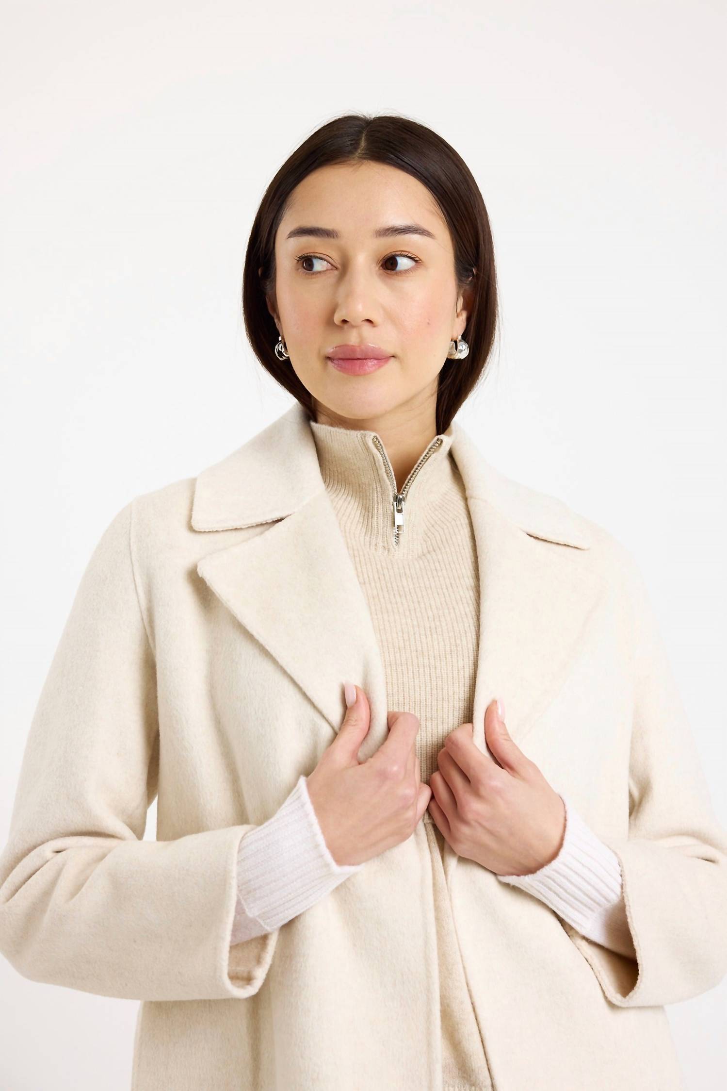 Brodie Cashmere - Knitted Half-zip Collar Dickey