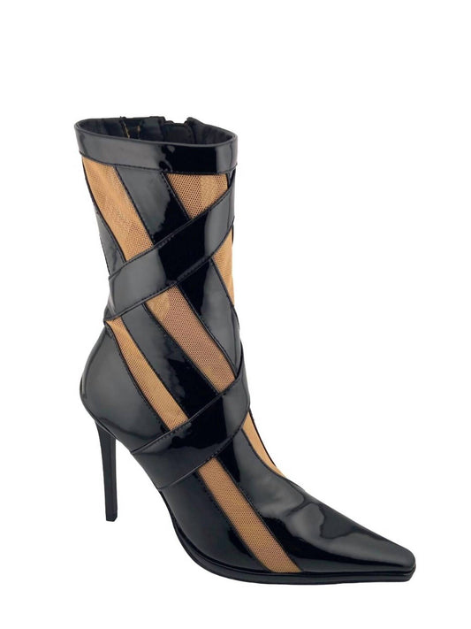 Jeffrey Campbell - Stripes Stilleto Heeled Boot