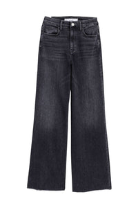 Frank & Eileen East Galway Long Gaucho Jeans in 1981 washed black - women's jeans - alternate view