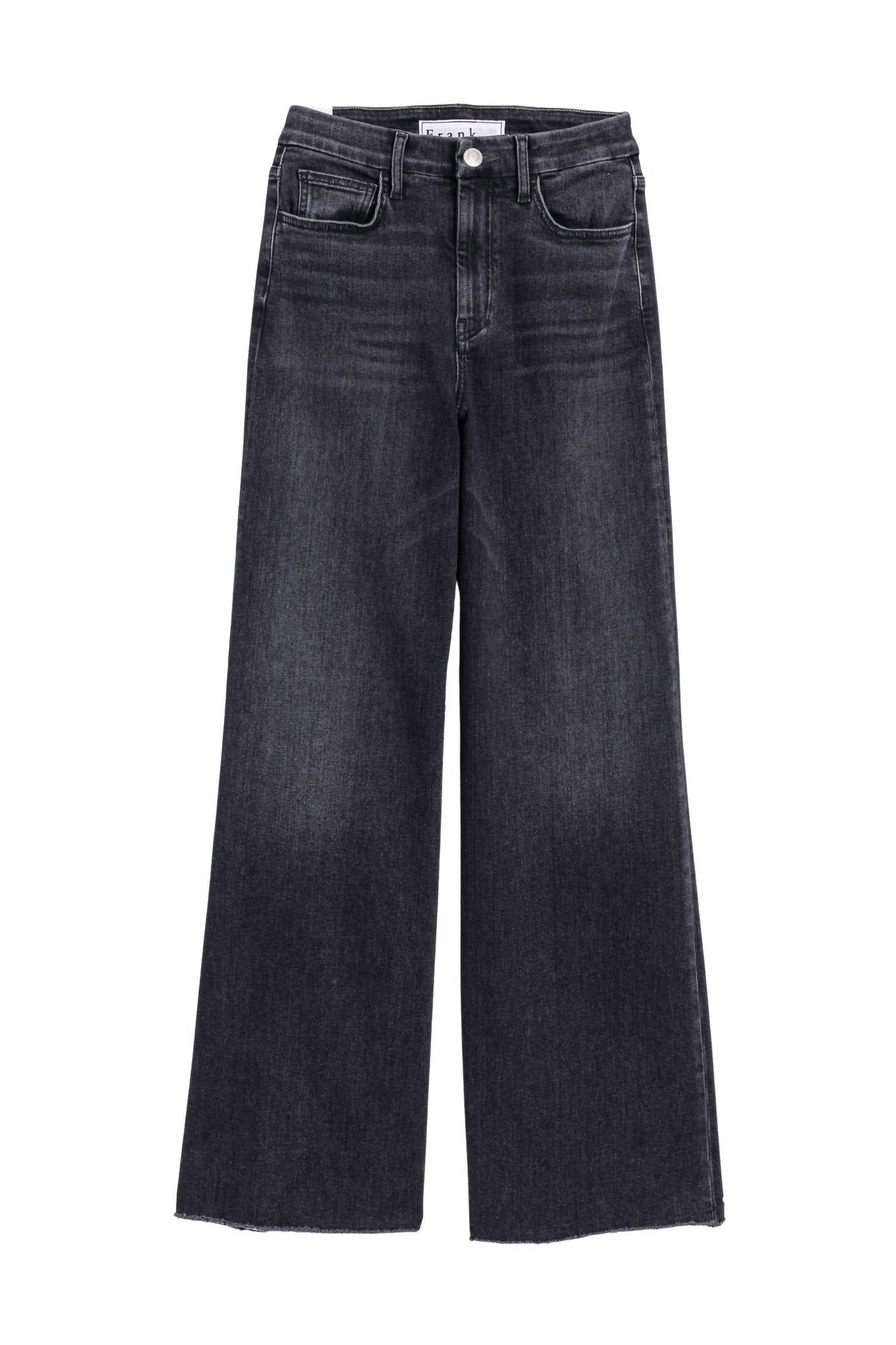 Frank & Eileen East Galway Long Gaucho Jeans in 1981 washed black - women's jeans - alternate view