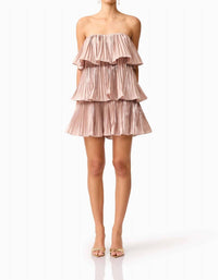 Elliatt - Lison Tiered Strapless Mini Dress