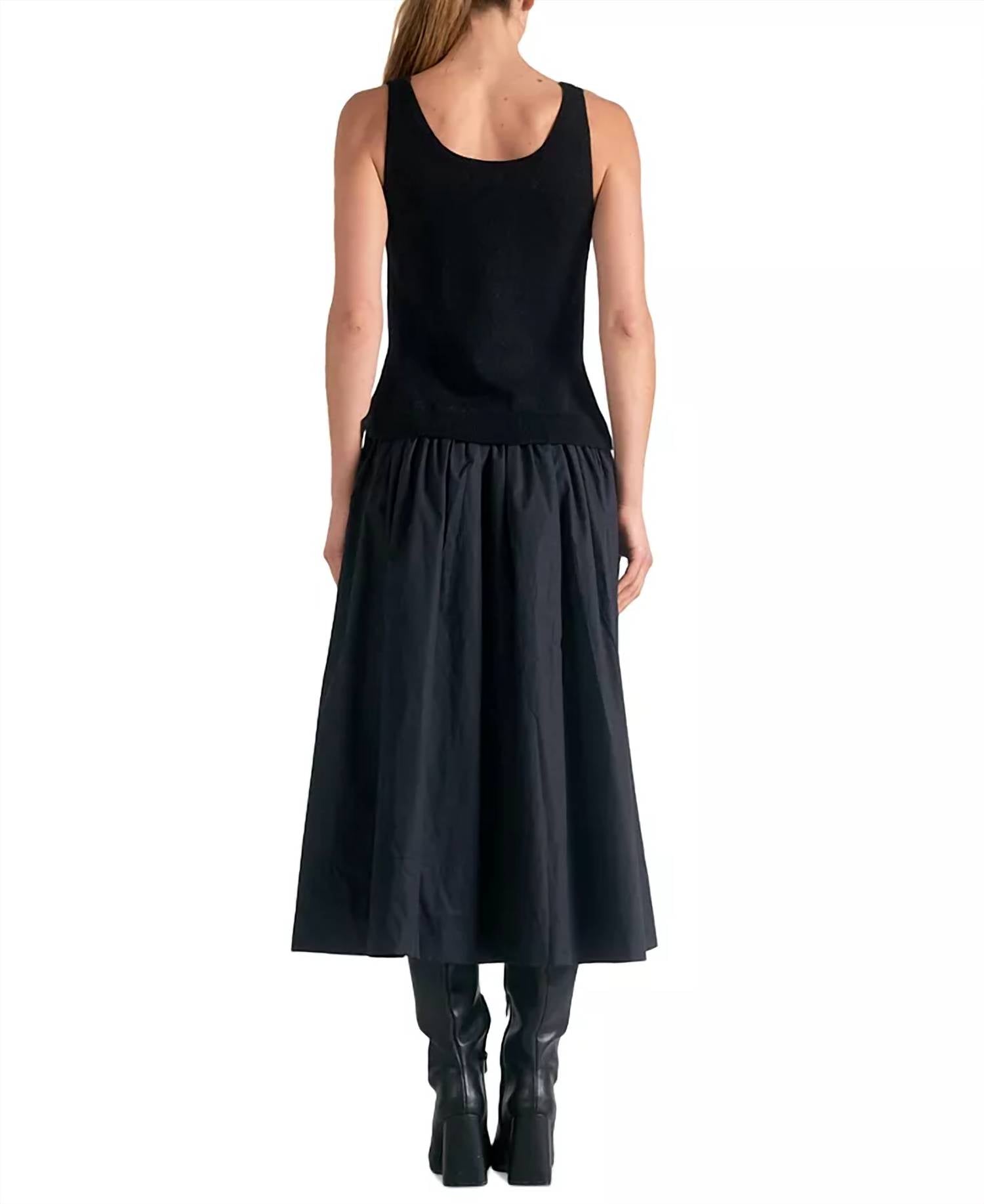 Elan - Mixed Textile Ariel Midi Dress