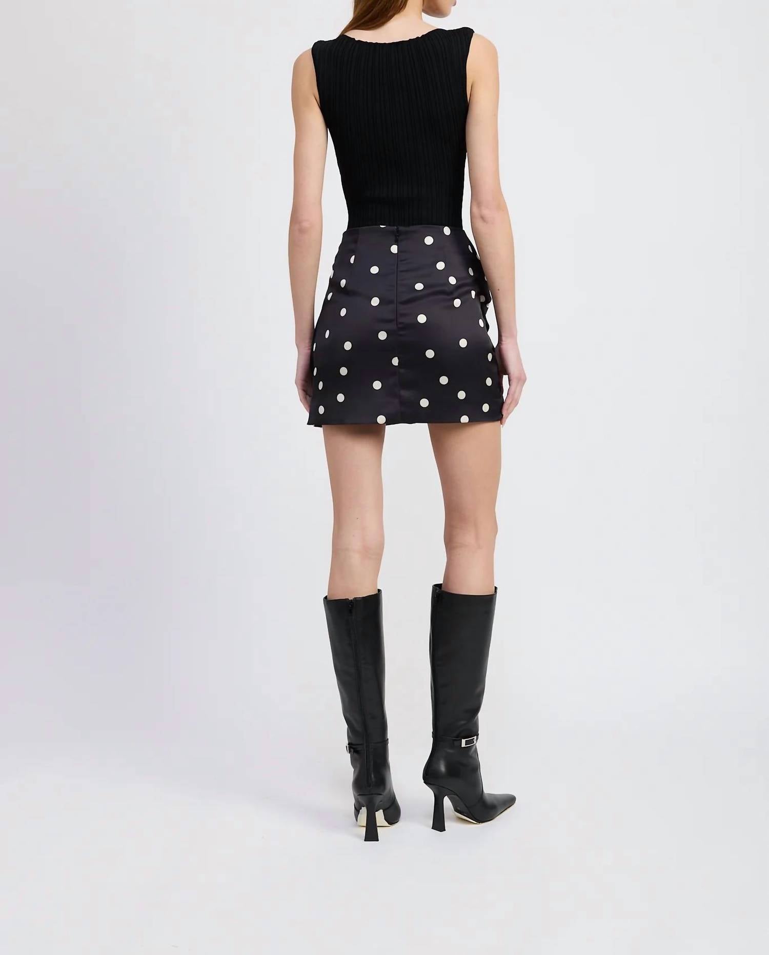 En Saison - Polka Dot Mini Skirt