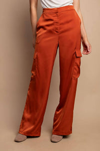 Gigio - Satin Cargo Pants