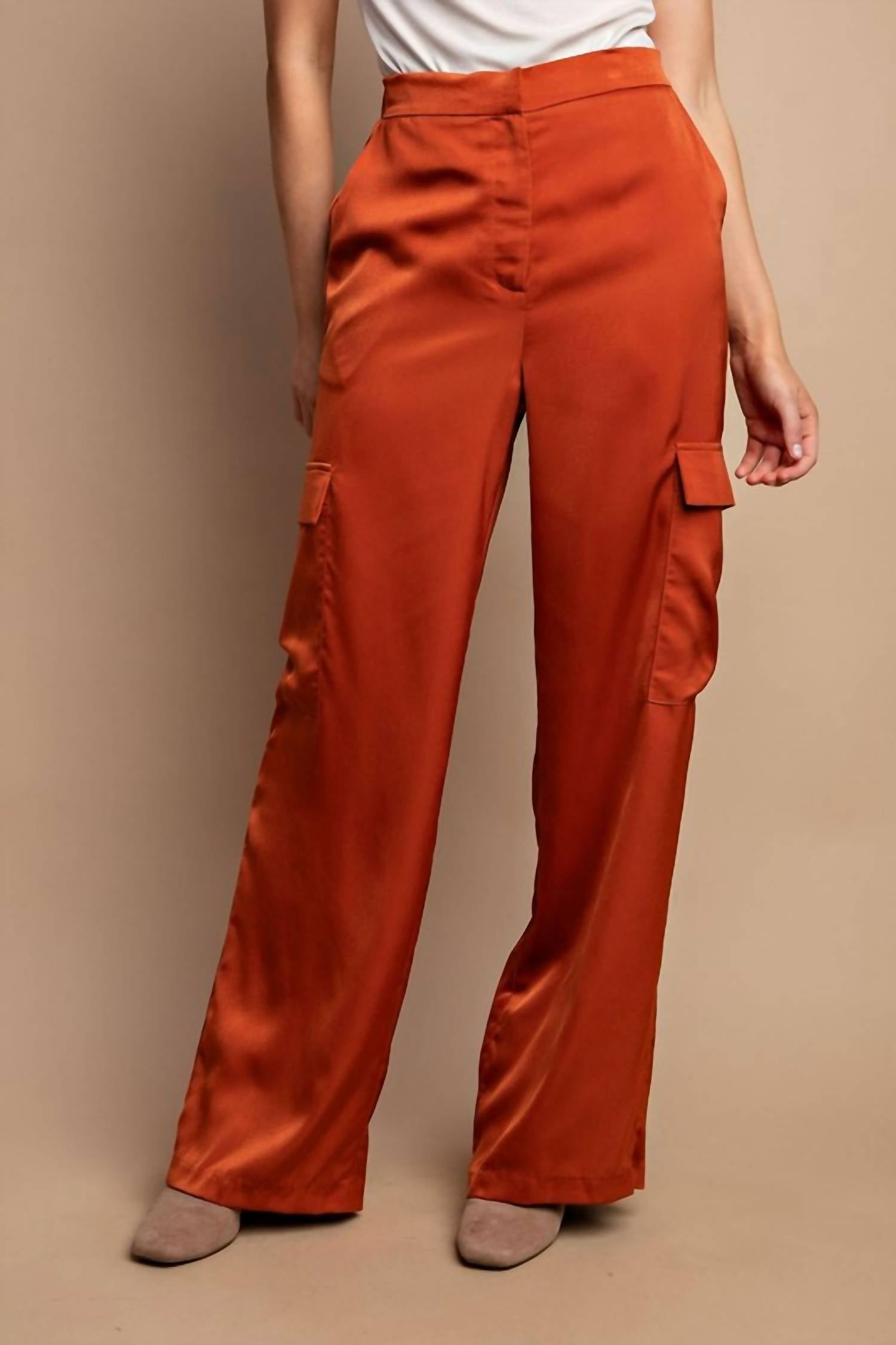 Gigio - Satin Cargo Pants