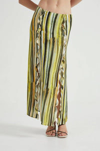 Third Form - Stroke Frill Maxi Skirt