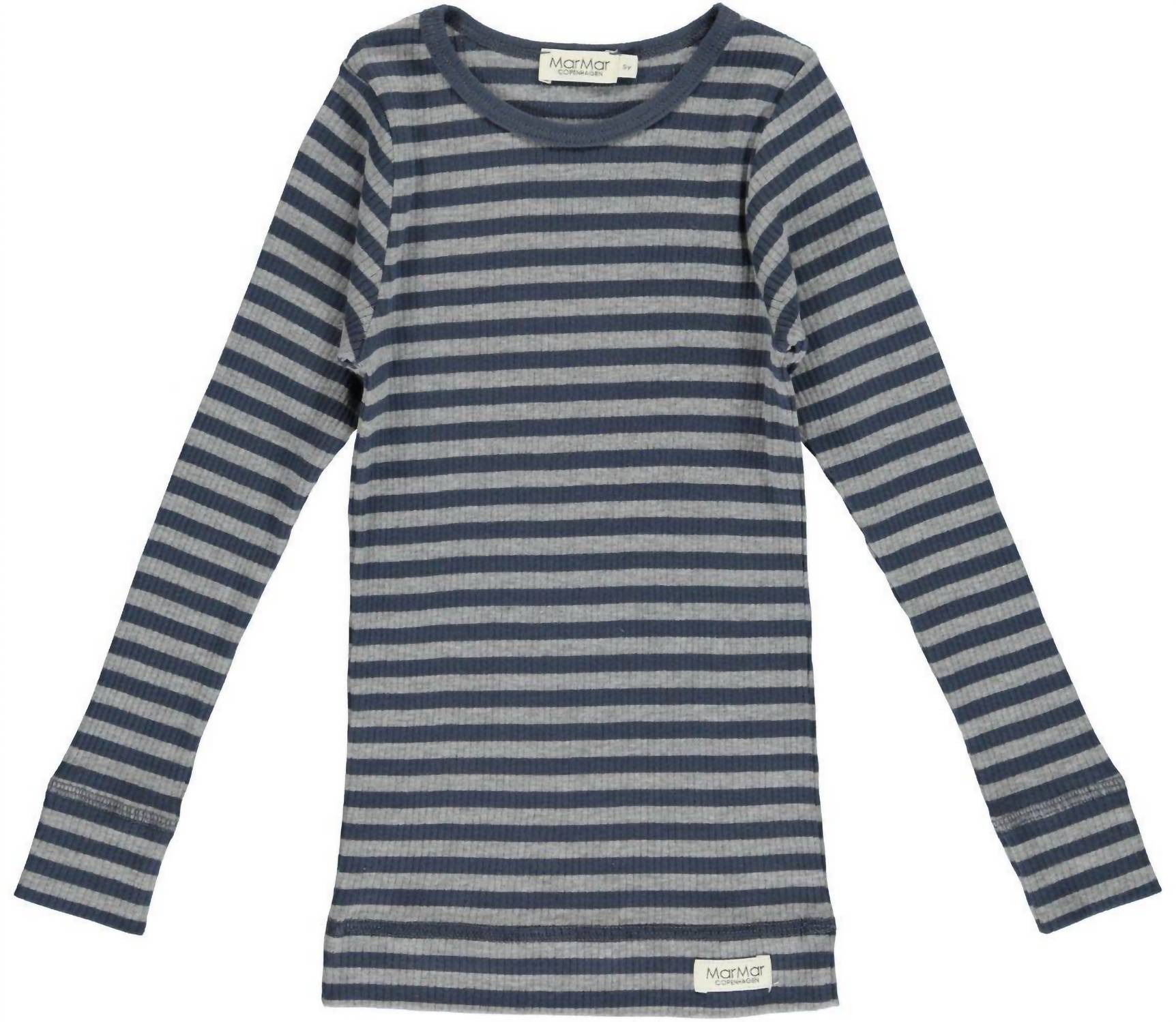 BOYS STRIPED RIBBED LONG SLEEVE SHIRT