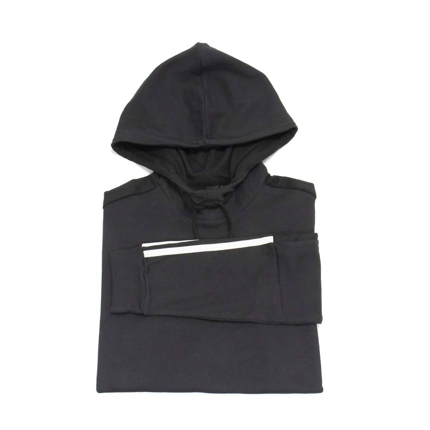 adidas Women's Id Elevated Cropped Hoodie in black - women's top - alternate view