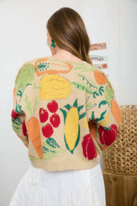 Blu Pepper - Veggie Sweater Cardigan