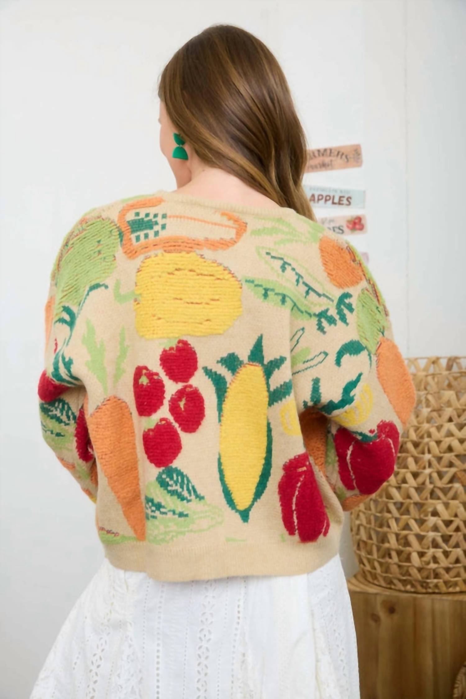Blu Pepper - Veggie Sweater Cardigan
