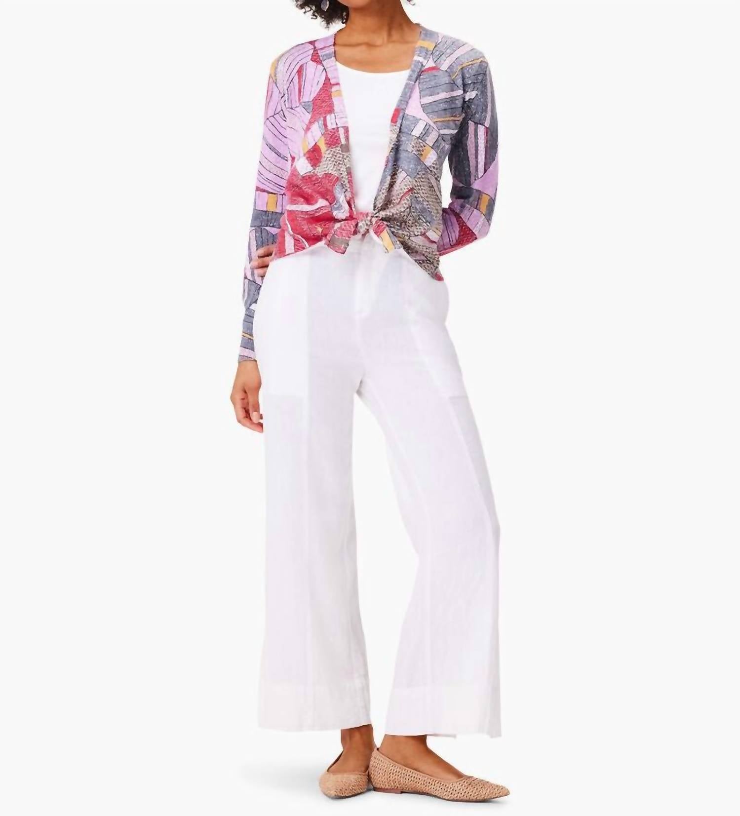 Nic + Zoe - Mia Mosaic Floral Four-way Cardigan