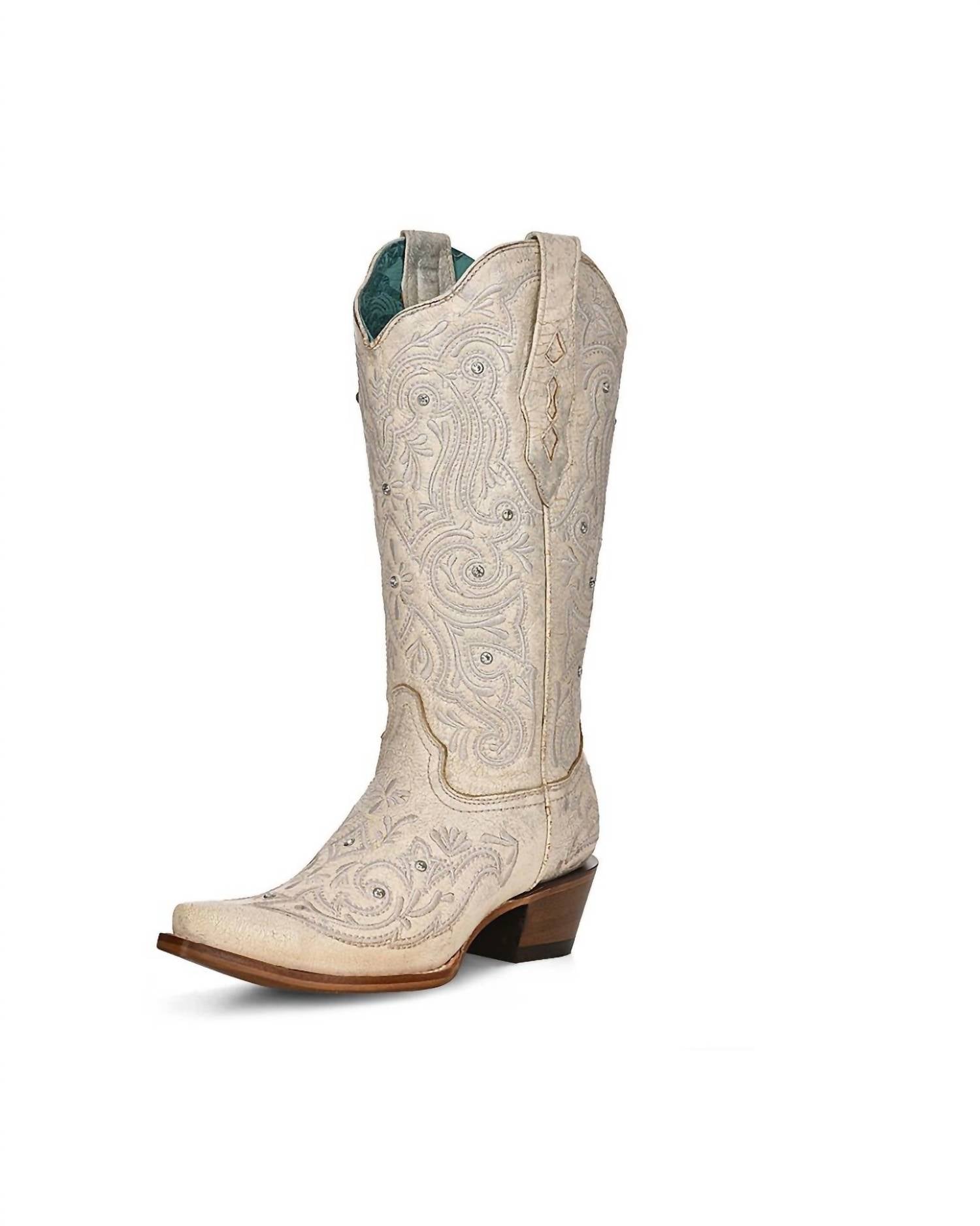Corral - Women's Crystal Embroidered Snip Toe Boots